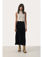 Part Two Black Velvet Skirt (New)