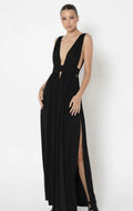 Madison The Label Black Midi Dress (New)