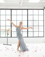 Angeleye Grey Halter Maxi Dress (New)