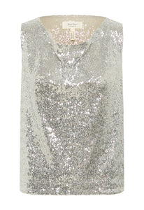 Part Two Silver Sequin Top (New)