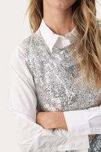 Part Two Silver Sequin Top (New)