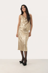 Part Two Gold Sequin Top (New)