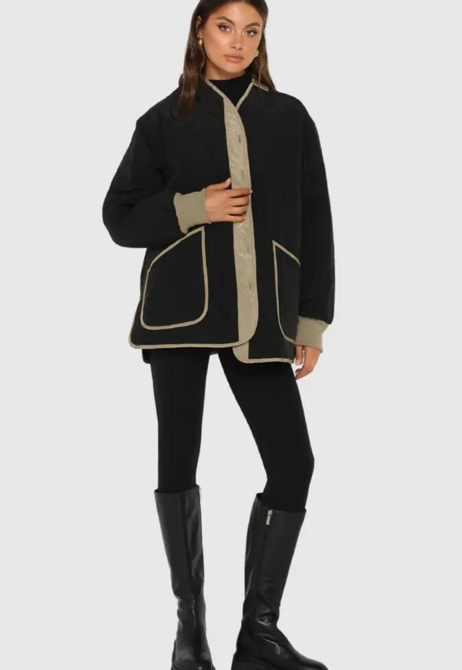 Madison The Label Black & Sage Jacket (New)