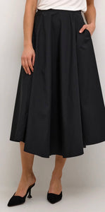Culture Black Satin Full Skirt (New)