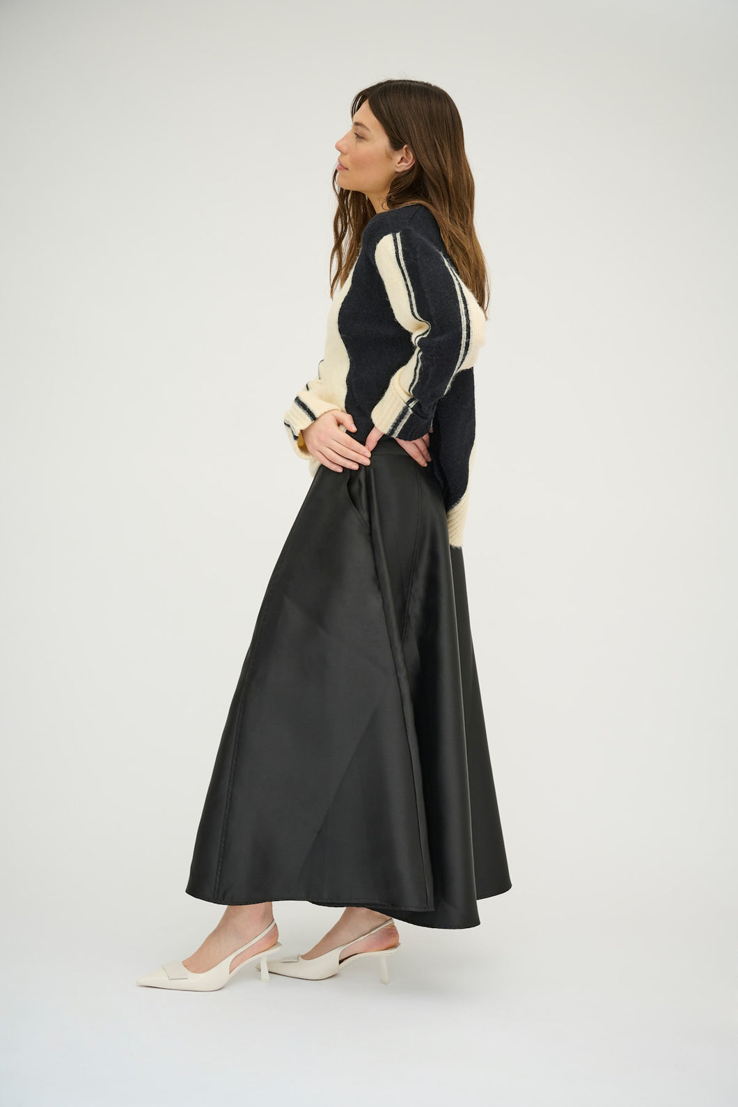 Culture A-Line Black Skirt (New)