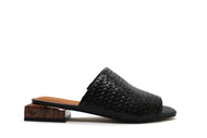 Capelli Rossi Black Leather Sandal (New)