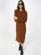 Soaked In Luxury Brown Knit Dress (New)