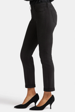 NYDJ Slim Ankle Black Silver Sparkle Jeans (New)