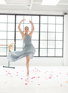 Angeleye Grey Halter Maxi Dress (New)