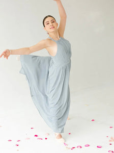 Angeleye Grey Halter Maxi Dress (New)