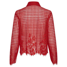 Part Two Floral Lace Blouse In Red (New)
