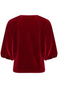 Part Two Red Velvet Top (New)