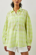 Rails Lime Green Plaid Shirt (NWT)