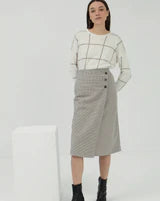 Mus & Bombon Houndstooth Skirt (New)