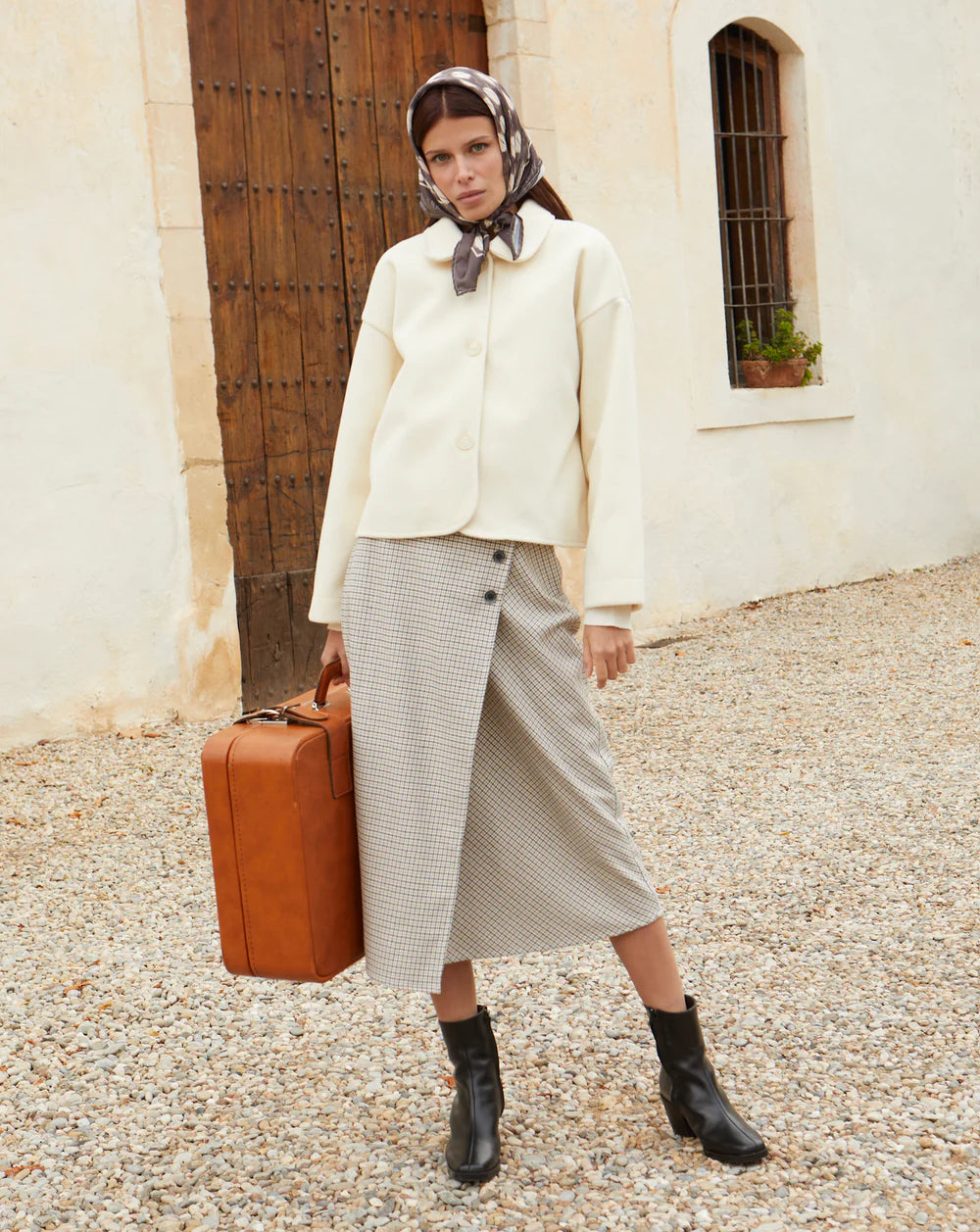 Mus & Bombon Houndstooth Skirt (New)