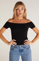 Z Supply Black Off The Shoulder Top (NWT)
