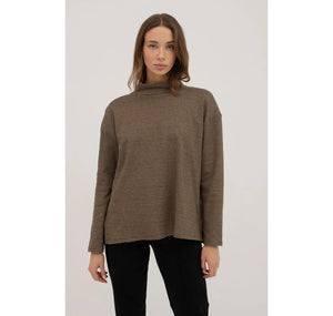 Mus & Bombon Brown Check Sweatshirt (New)