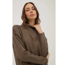 Mus & Bombon Brown Check Sweatshirt (New)