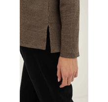 Mus & Bombon Brown Check Sweatshirt (New)