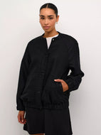 Kaffe Black Bomber Jacket (New)
