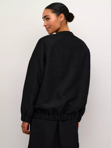 Kaffe Black Bomber Jacket (New)