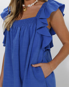 Lost In Lunar Blue Tunic Top (NWT)