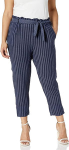 M - Made In Italy Navy With White Stripe Pants (NWT)