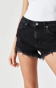 Mavi Rosie High Rise 90's Denim Shorts In Smoke (NWT)